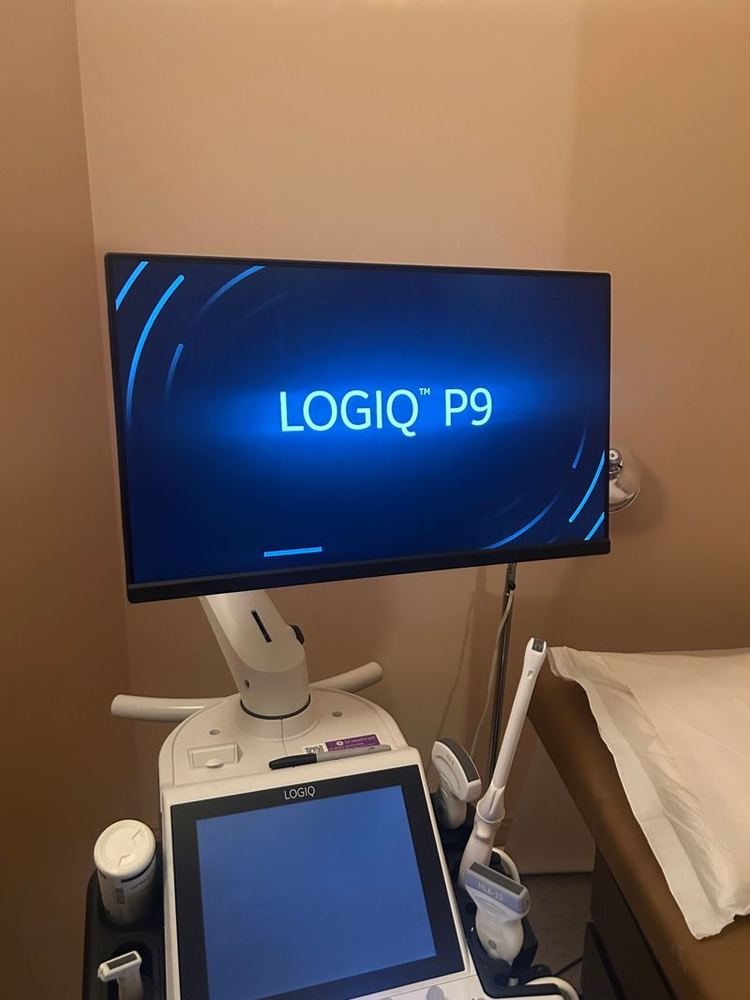 LOGIQ P9 ultrasound system startup screen
